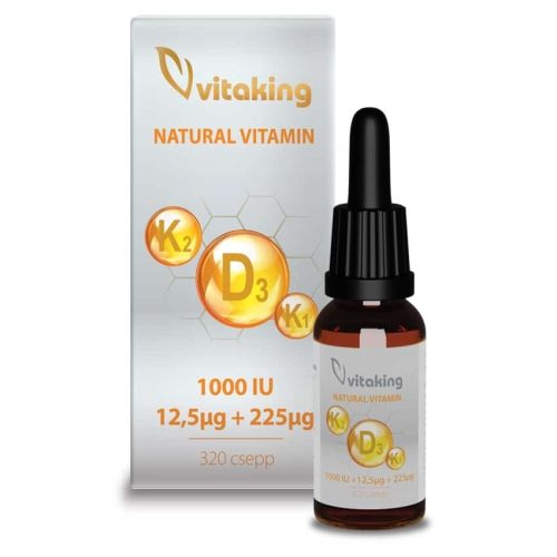 Vitaking D3+K2+K1 vitamin csepp 10ml