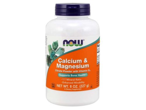 Now Foods Kalcium és Magnézium por 227g