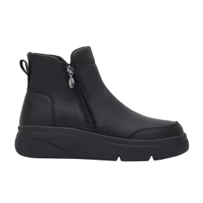 SCHOLL ZERMATT ANKLE BOOT ZIP FEKETE 40
