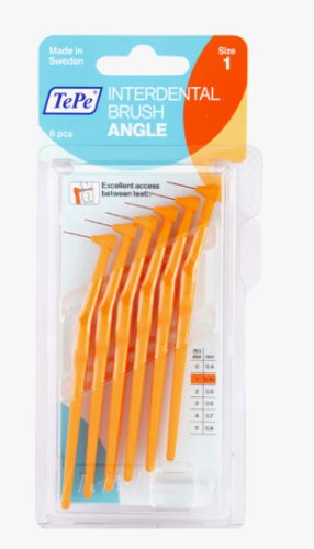 TEPE ANGLE INTERDENTÁLIS KEFE NARANCS 6X