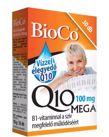 VÍZZEL ELEGYEDŐ Q10 100MG MEGA 30X BIOCO