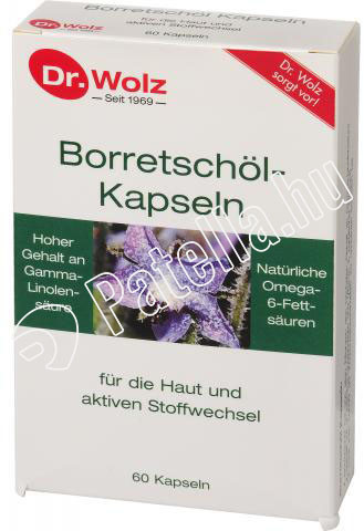 BORRETSCHÖL BORÁGÓOLAJ KAPSZ 60X DR.WOLZ