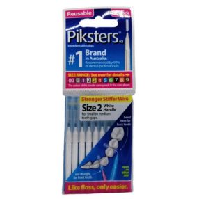 PIKSTERS FOGKÖZTISZTÍTÓ KEFE 2 FEHÉR 10X