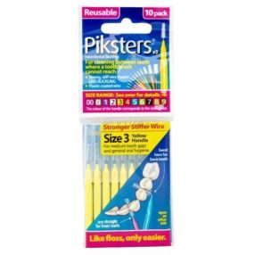 PIKSTERS FOGKÖZTISZTÍTÓ KEFE 3 SÁRGA 10X