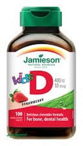 JAMIESON D3 VITAMIN RÁGÓTABL GYERM 100X