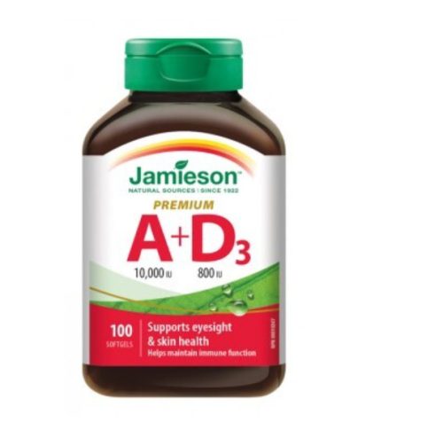 JAMIESON A D3 VITAMIN PREMIUM KAPSZ 100X