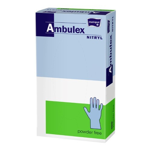 Gumikesztyű ambulex vizs L latex púderes 100x