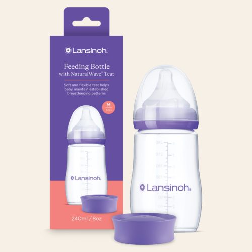 LANSINOH CUMISÜVEG 240ML MŰANYAG 1X