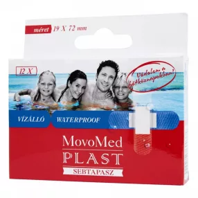 MOVO PLAST SEBTAPASZ ÁTLÁTSZ VÍZÁLLÓ 12X