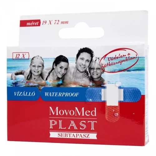 MOVO PLAST SEBTAPASZ ÁTLÁTSZ VÍZÁLLÓ 12X