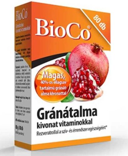 GRÁNÁTALMA KIVONAT TABLETTA 80X BIOCO