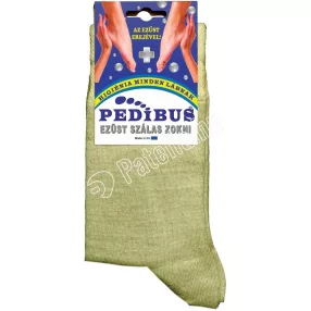 Pedibus 5007 ezüst zokni fehér 35/38 vékony