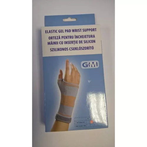 Gm szilikonos csuklószorító bal M