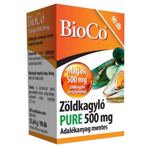 ZÖLDKAGYLÓ 500MG PURE KAPSZULA 90X BIOCO