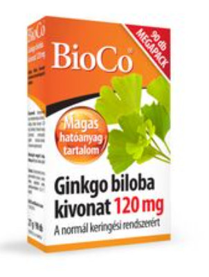 GINKGO KIVONAT 120MG TABL 90X MEGA BIOCO