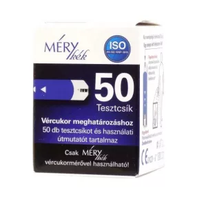 Tesztcsík mery kék 50 db