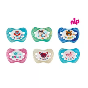 Nip játszócumi szilikon family 0-6 hó 2x 31003