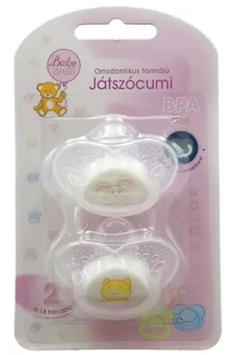 BABY BRUIN JÁTSZÓCUMI 6-18HÓ SZILIKON 2X