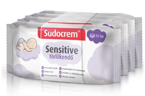 SUDOCREM SENSIT KRÉMES TÖRLŐKENDŐ 4X55DB