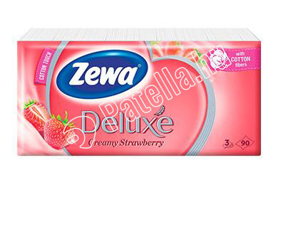 ZEWA DELUXE PAPÍRZSEBK STRAWBERRY 90DB