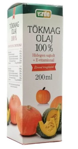 VIRDE TÖKMAGOLAJ E VITAMINNAL 100% 200ML