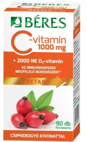 BÉRES C 1000MG CSIPKE D3 2000NE RTBL 90X