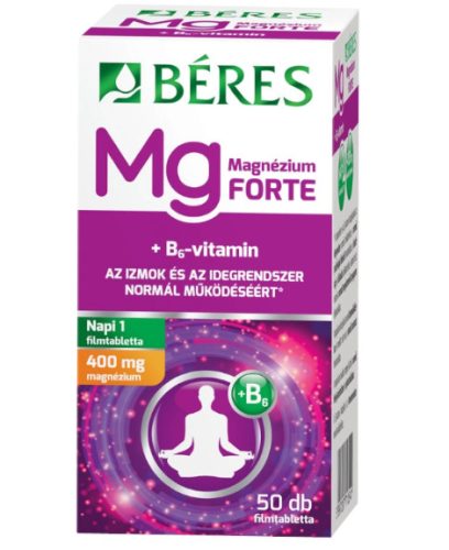 BÉRES MAGNÉZIUM 400MG B6 FORTE FTBL 50X