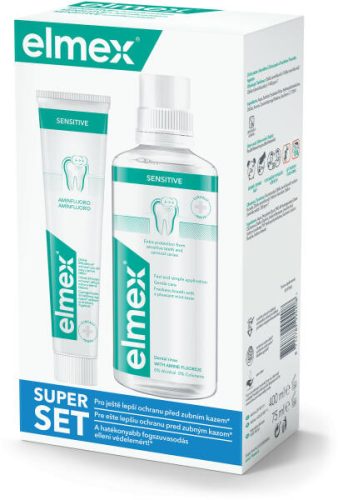 ELMEX SENS+ SZÁJVÍZ 400ML +FOGKRÉM 75ML