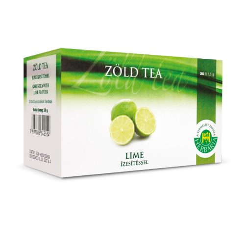 Zöld tea lime aromával 20 db