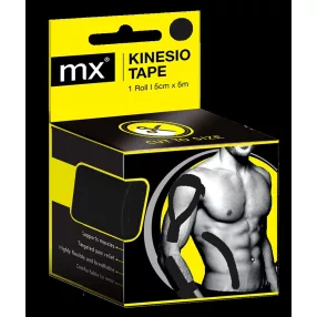 MX TAPASZ KINEZIOLÓG 5M X 5CM FEKETE 1X