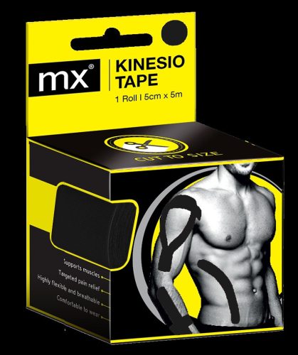 MX TAPASZ KINEZIOLÓG 5M X 5CM FEKETE 1X