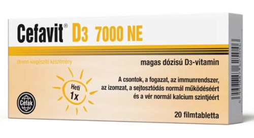 CEFAVIT D3 VIT 7000NE FILMTABLETTA 20X