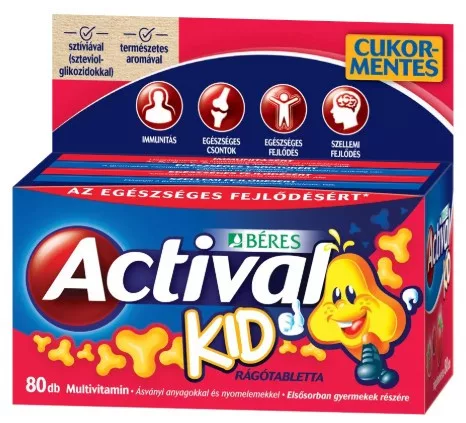 ACTIVAL KID RÁGÓTABLETTA 80X