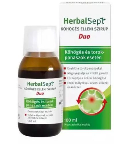 HERBALSEPT DUO SZIRUP KÖHÖGÉSRE 100ML