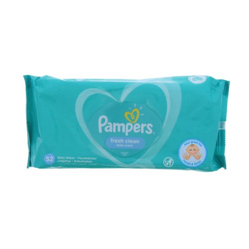 PAMPERS FRESH CLEAN BABATÖRLŐKENDŐ 52X