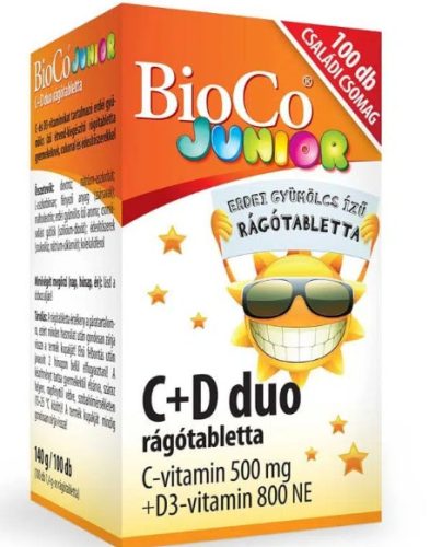 JUNIOR C+D3 DUO RÁGÓTABLETTA 100X BIOCO