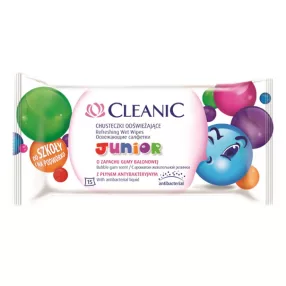 CLEANIC JUNIOR TÖRLŐKENDŐ ANTIBAKT 15X