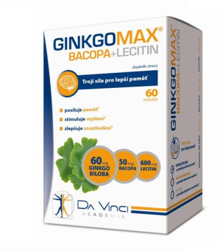 GINKGOMAX BACOPA LECITIN LÁGY KAPSZ 120X