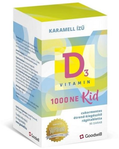 D3-VITAMIN KID 1000NE RTABL 90X GOODWILL