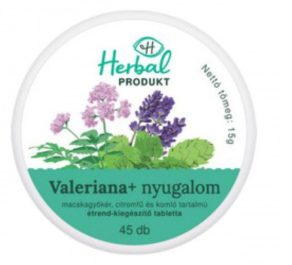 HERBALPRODUKT VALERIANA+NYUG TBL 45X Đ
