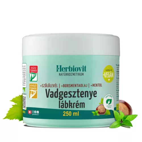 HERBIOVIT VADGESZTENYE LÁBKRÉM 250ML