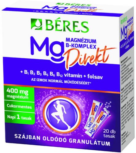 BÉRES MAGNÉZIUM B KOMP DIREKT GRANUL 20X