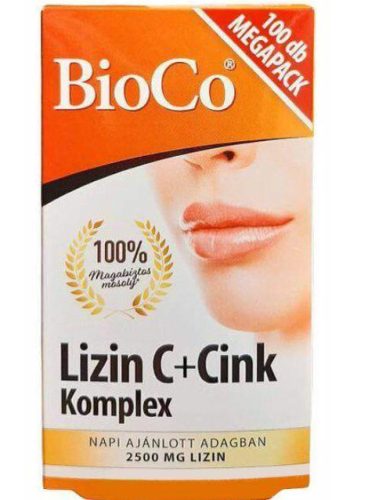 LIZIN C+CINK KOMPLEX TABLETTA 100X BIOCO