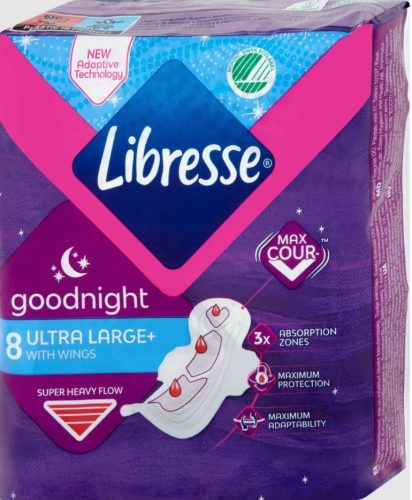 LIBRESSE GOODNIGHT ULTRA LARGE+ WING 8X