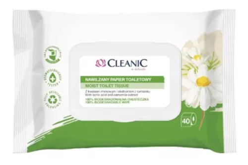 CLEANIC WC PAPÍR KAM NEDVES BIOL LEB 40X