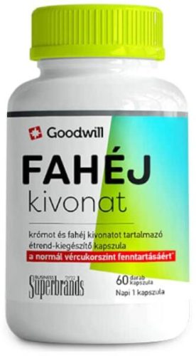 FAHÉJ KIVONAT KRÓM ÉK KAPSZ 60X GOODWILL