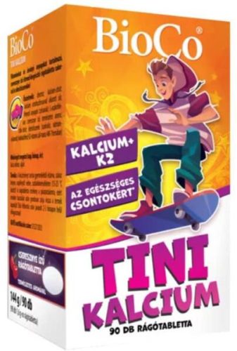 TINI KALCIUM RÁGÓTABLETTA 90X BIOCO
