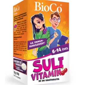 SULI VITAMIN RÁGÓTABL CSERESZ 90X BIOCO