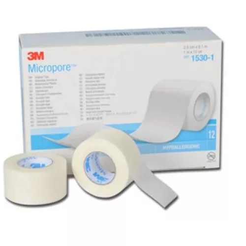 MICROPORE RAGTAP 2,5CMX9,14M 12X 1530-1