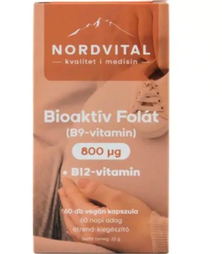 NORDVITAL BIOAKT FOL 800MCG B12 KAPS 60X